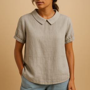 Dames blouse met getailleerde pasvorm en klassiek ontwerp, ideaal voor kantooroutfits en nette gelegenheden.