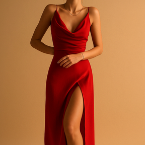 Yara | Elegante maxi-jurk met V-hals voor dames
