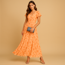 Elegante midi-jurk voor dames met flatterende pasvorm, geschikt voor werk en avondgelegenheden