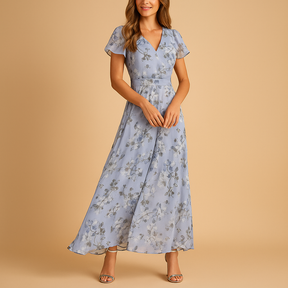 Elegante midi-jurk voor dames met flatterende pasvorm, geschikt voor werk en avondgelegenheden