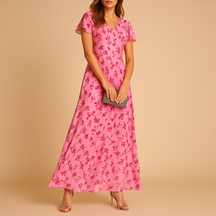 Elegante midi-jurk voor dames met flatterende pasvorm, geschikt voor werk en avondgelegenheden