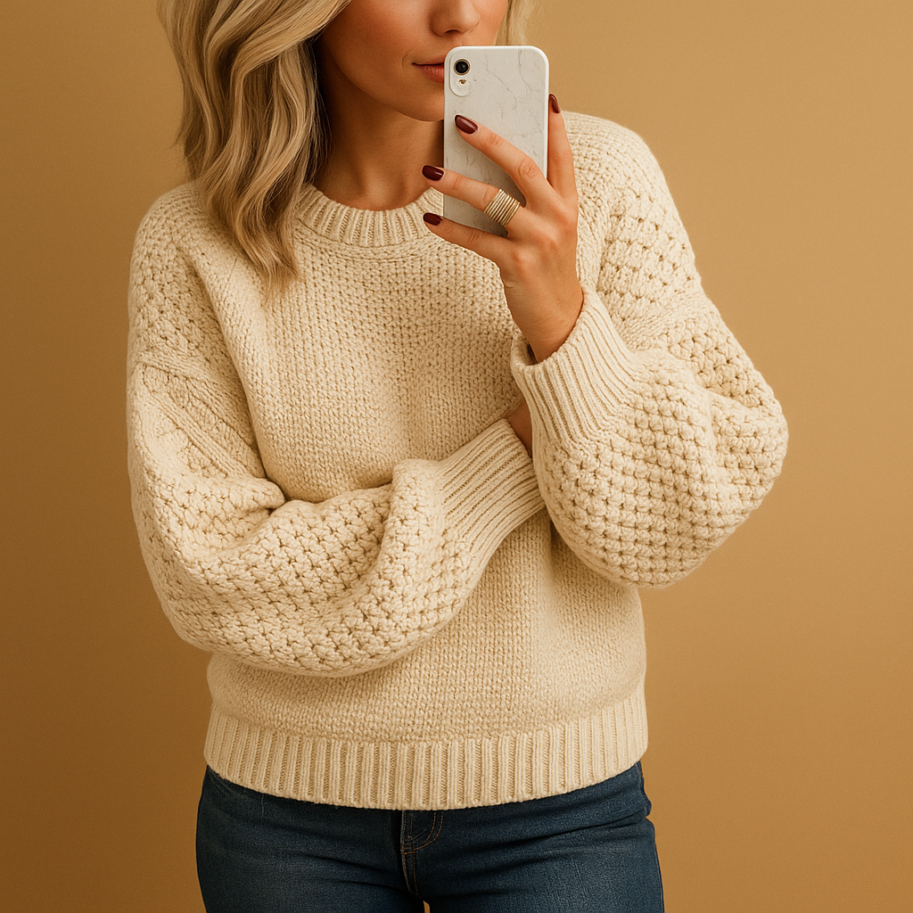 Damestrui met comfortabele en elegante pasvorm, ideaal voor herfst en winter. Tijdloos ontwerp in diverse warme kleuren.