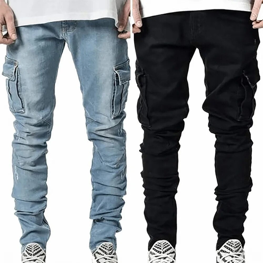 Heren Stretch Denim Broek – Stijl & Comfort