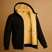Warme fleece heren trui met bontvoering, comfortabele pasvorm en tijdloos design. Ideaal voor koude dagen, zowel casual als semi-formeel te dragen.