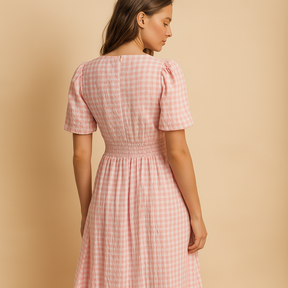 Flowy maxi-jurk voor dames met knoopsluiting en lange mouwen, perfect voor casual en formele gelegenheden het hele jaar door.