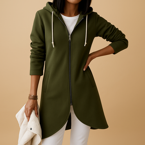 Gebreid casual damesvest met rits in beige, zwart, khaki, roze en grijs, gemaakt van zachte katoenmix voor een comfortabele en stijlvolle look.