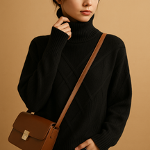 Gebreide damestrui met col in duurzame, ademende stof. Elegant ontwerp, ideaal voor dagelijks gebruik en jaarrond comfort.