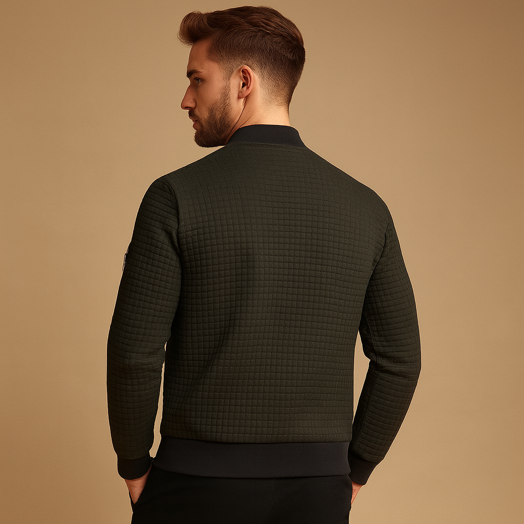 Gebreide heren trui met halve rits, kabelpatroon en regular fit. Comfortabel en stijlvol, ideaal voor herfst- en winterdagen.