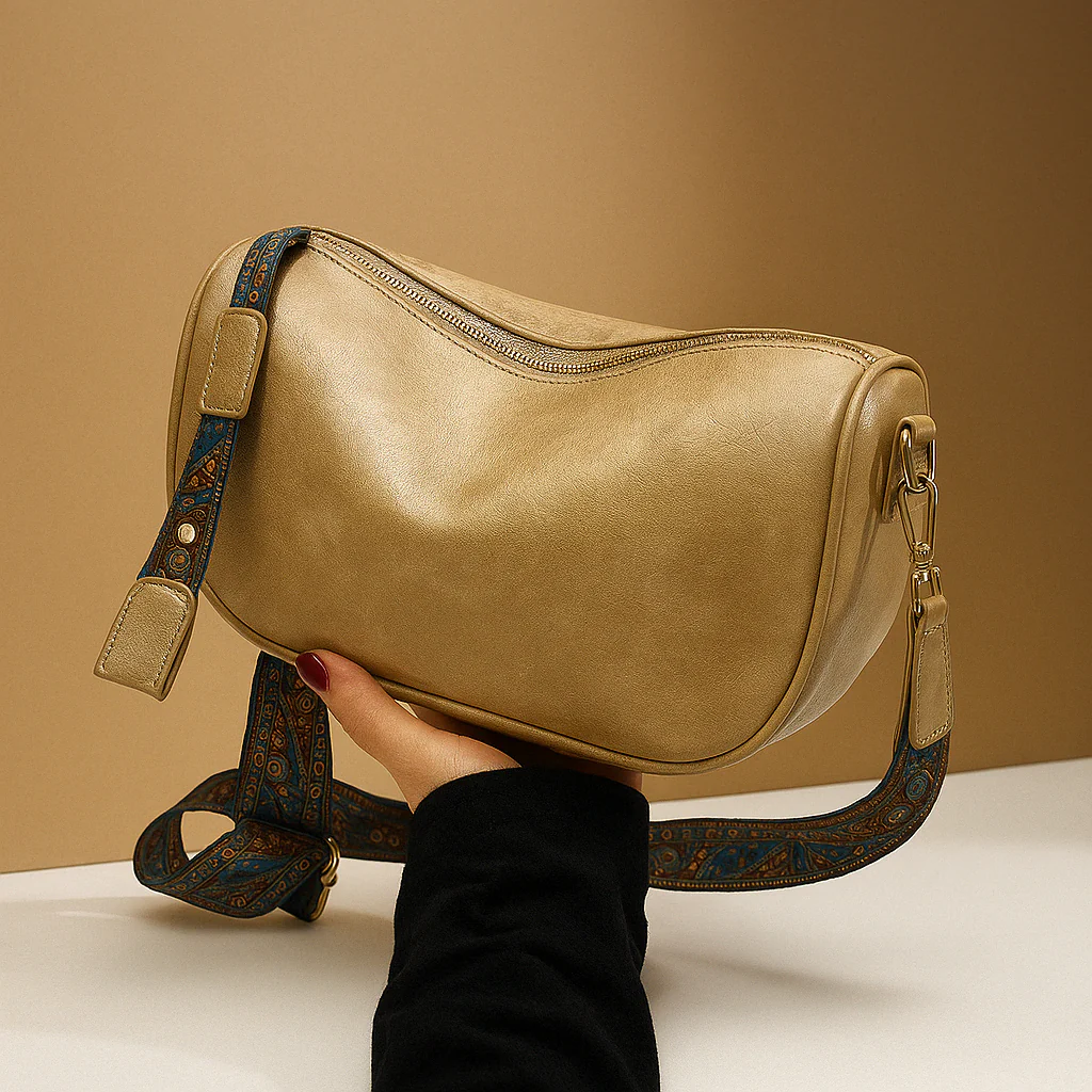 Crossbodytas voor dames met gestructureerde vorm, tijdloos ontwerp en praktisch interieur, geschikt voor werk, dagelijks gebruik of formele gelegenheden.