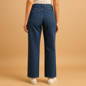 High-waisted loose fit jeans voor dames | Fleur