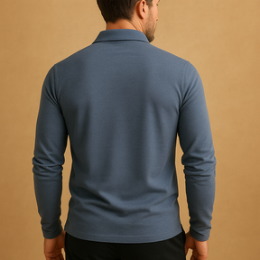 Heren poloshirt van katoen met klassieke pasvorm, ideaal voor warme dagen, casual en semi-formele outfits.