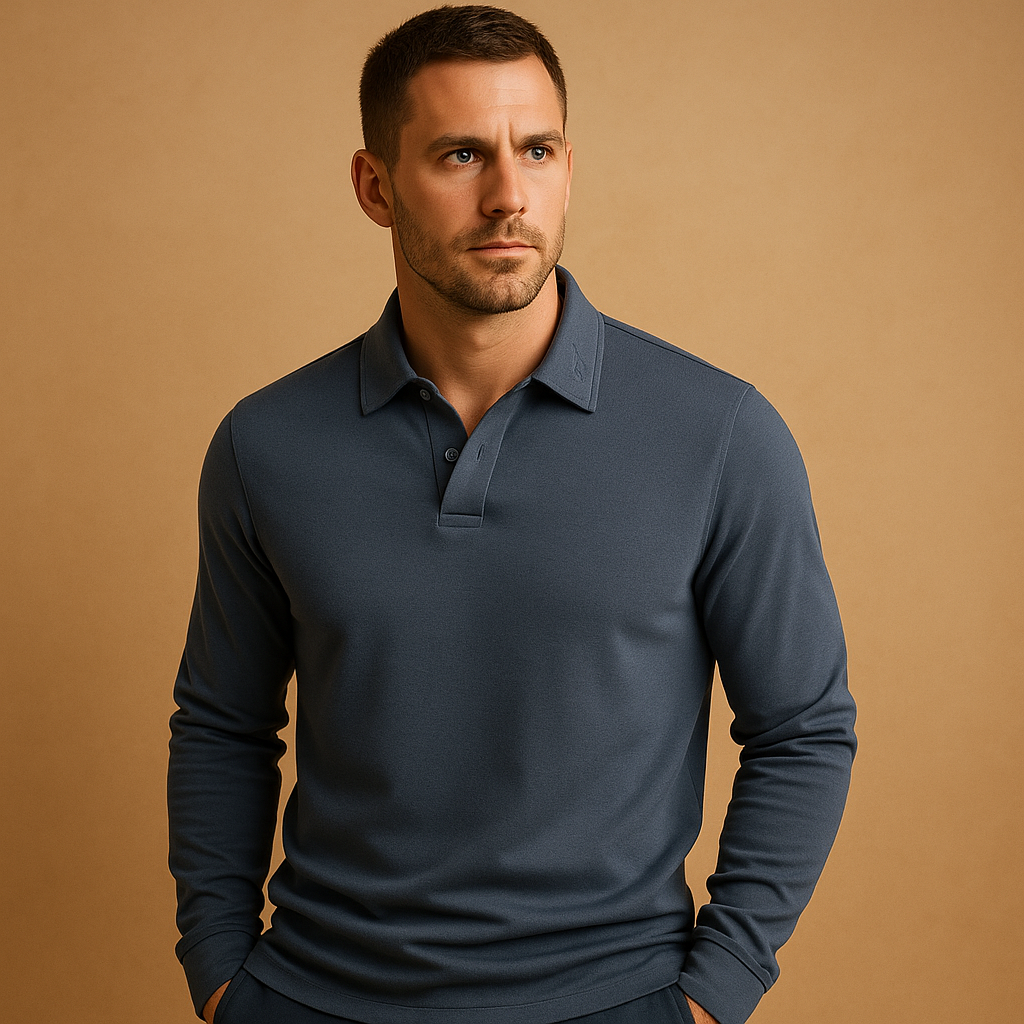 Heren poloshirt van katoen met klassieke pasvorm, ideaal voor warme dagen, casual en semi-formele outfits.