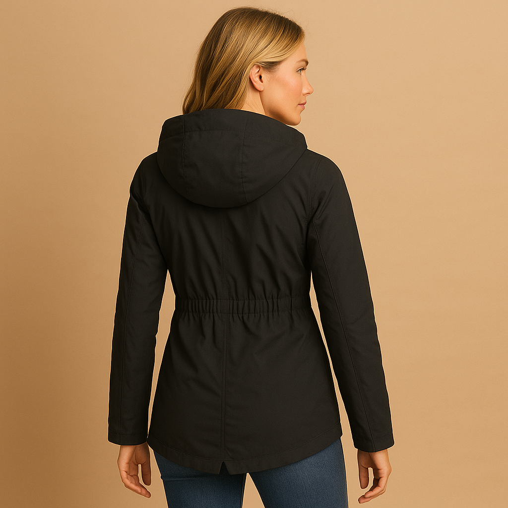 Lange winterjas voor dames met warme voering en stijlvolle pasvorm, geschikt voor casual en formele winterdagen.