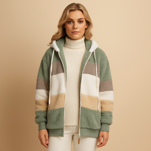 Lange winterjas voor dames met zachte textuur en elegante pasvorm, ideaal voor koude dagen, dagelijkse outfits en stijlvolle winterse looks.