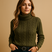 Lichtgewicht coltrui voor dames met minimalistisch ontwerp en elegante pasvorm, perfect voor dagelijks gebruik in elk seizoen.