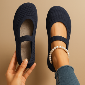 Slip-on schoenen voor dames met ademend ontwerp en comfortabele demping, ideaal voor dagelijks gebruik en warme dagen.