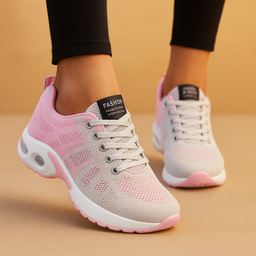 Lichtgewicht dames sneakers met ademende mesh stof en demping, perfect voor hardlopen, wandelen en casual gebruik