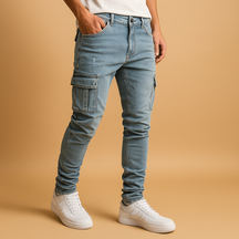 Losvallende katoenen-linnen herenbroek in neutrale kleuren, ideaal voor zomerse dagen en dagelijks gebruik met ademend draagcomfort.
