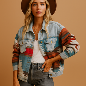 Losvallend katoenen herfstjack voor dames met relaxte pasvorm en trendy design. Perfect voor dagelijks gebruik, casual werk en seizoensuitjes.