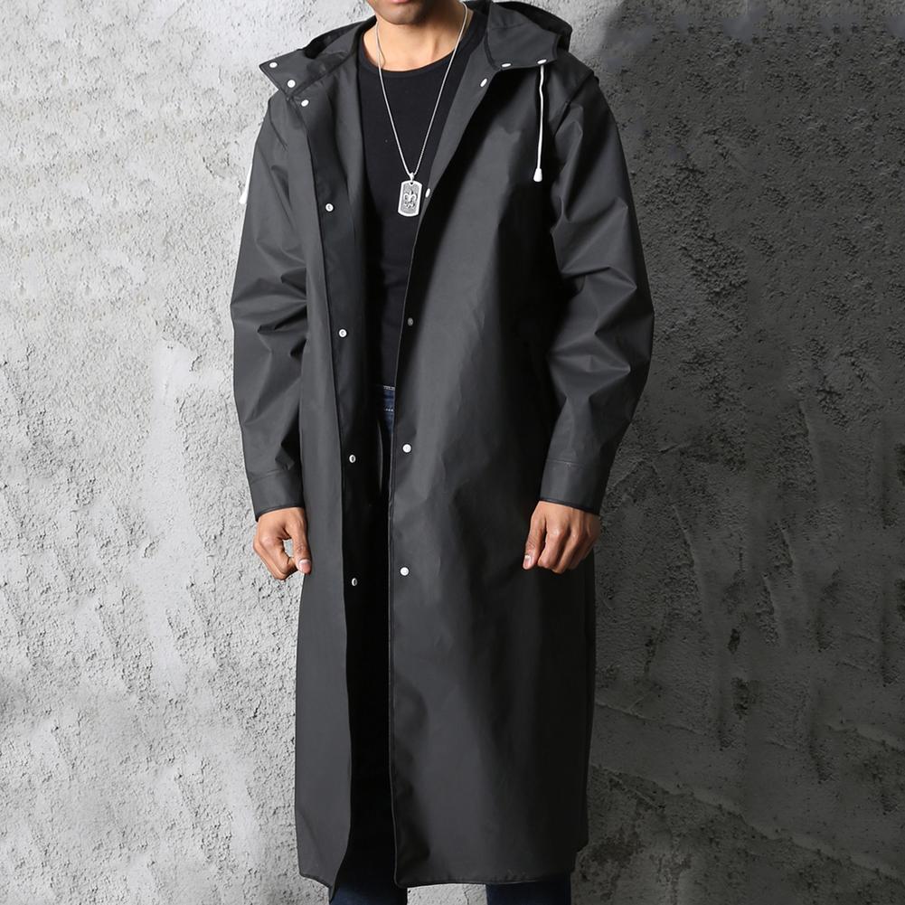 Niels | Waterdichte longline regenjas met capuchon voor heren