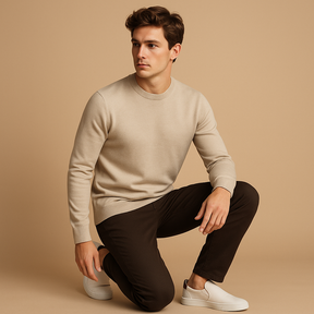 Heren instappers van ademend textiel met gewatteerde binnenzool, geschikt voor zowel casual als formele gelegenheden.