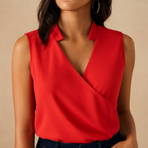 Mouwloze top voor dames in lichtgewicht stof, ideaal voor warme dagen of als stijlvolle laag bij casual en chique outfits