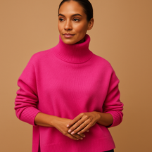 Oversized coltrui voor dames met los silhouet en zachte stof, perfect voor laagjes in herfst, lente of winter.