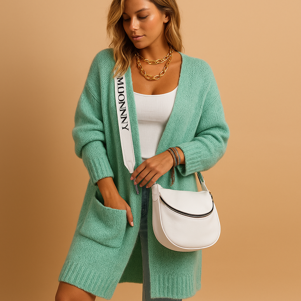 Losvallend damesvest met open voorkant en zachte stof, ideaal voor dagelijks gebruik of stijlvolle laagjes