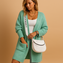 Losvallend damesvest met open voorkant en zachte stof, ideaal voor dagelijks gebruik of stijlvolle laagjes