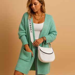 Losvallend damesvest met open voorkant en zachte stof, ideaal voor dagelijks gebruik of stijlvolle laagjes