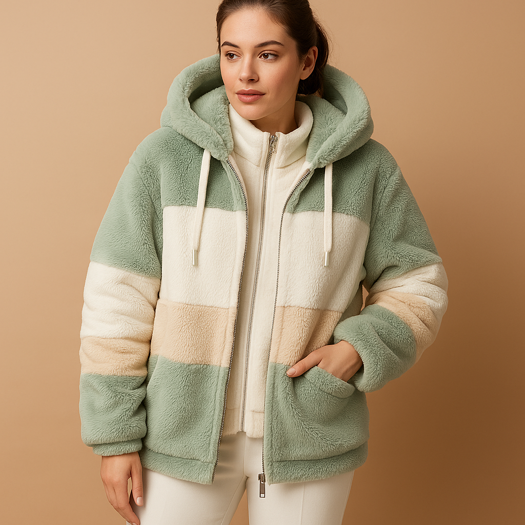 Oversized vintage gebreid jack voor dames met comfortabele pasvorm en zijzakken. Warm en stijlvol, ideaal voor casual winterlooks of als cadeau.