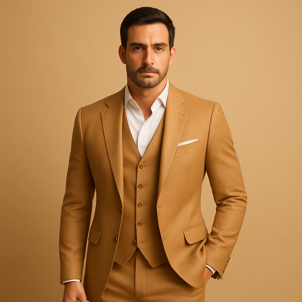 Stijlvol slim fit herenpak met blazer en pantalon in diverse kleuren, perfect voor bruiloften, zakelijke bijeenkomsten en formele evenementen.