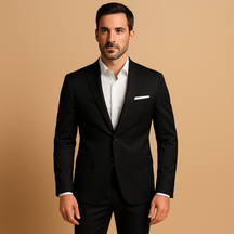 Stijlvol slim fit herenpak met blazer en pantalon in diverse kleuren, perfect voor bruiloften, zakelijke bijeenkomsten en formele evenementen.