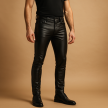 Slim fit high-waist damesbroek met moderne strakke look en comfortabele stretch, perfect voor casual en semi-formele outfits.