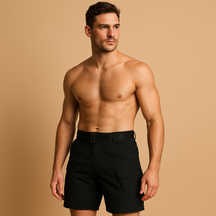 Heren cargo broek met sneldrogend materiaal en meerdere zakken, perfect voor outdoor activiteiten zoals wandelen, kamperen en vissen.