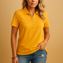 Stijlvol dames poloshirt in elegante pasvorm, perfect voor dagelijks gebruik en formele gelegenheden.