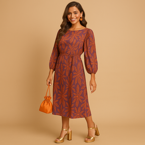 Elegante damesjurk met flatterend silhouet en tijdloos design, geschikt voor formele en dagelijkse gelegenheden.