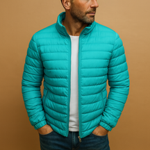 Trendy gewatteerd zomerjack voor heren, licht en comfortabel, ideaal voor lente en zomer, veelzijdig te combineren met casual en stijlvolle outfits.