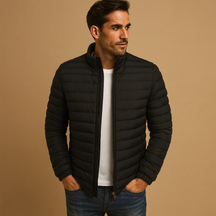 Trendy gewatteerd zomerjack voor heren, licht en comfortabel, ideaal voor lente en zomer, veelzijdig te combineren met casual en stijlvolle outfits.