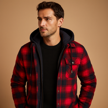 Warme bomberjack voor heren met capuchon, stijlvol design en comfortabele voering, ideaal voor koude dagen en dagelijks gebruik.