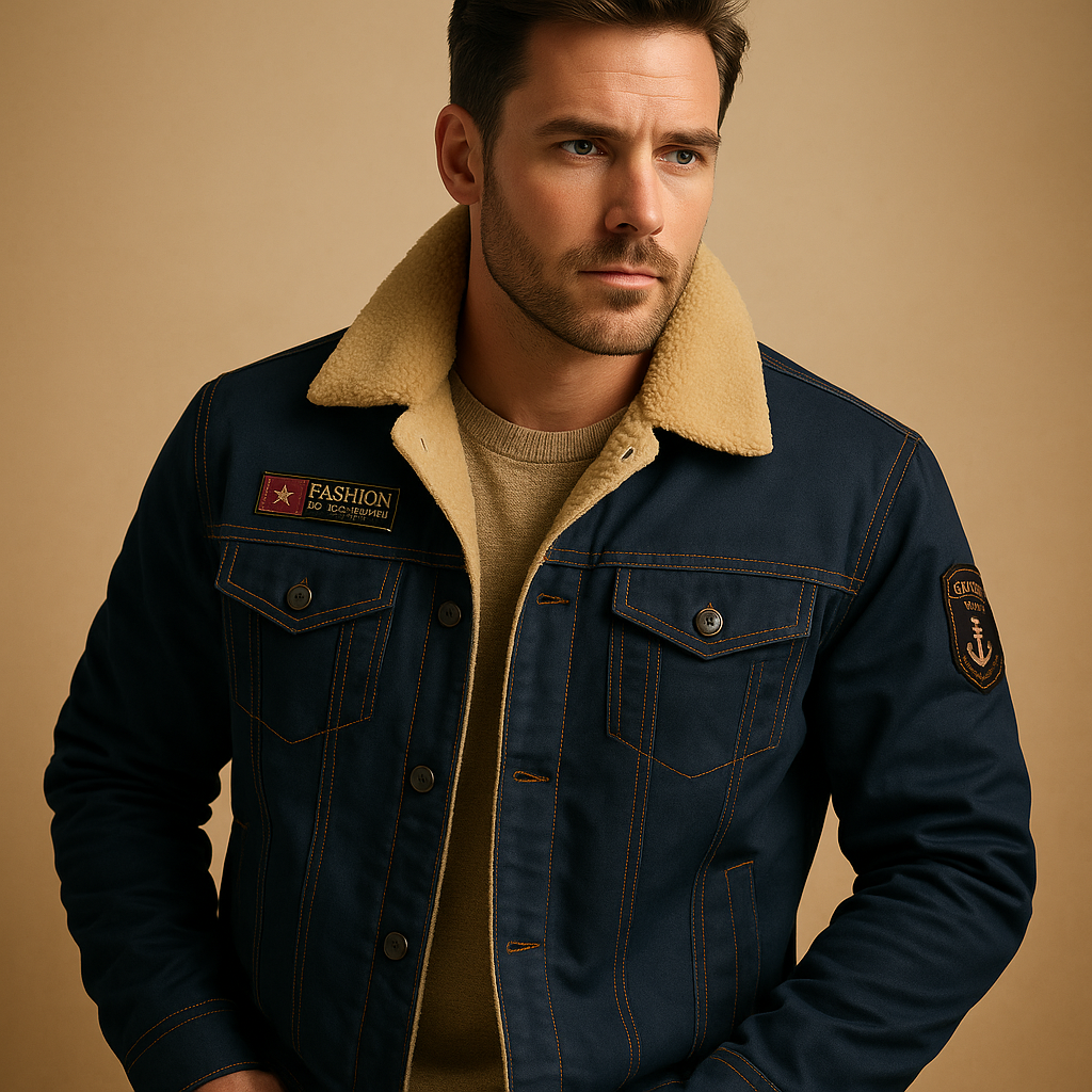Fleece motorjas voor heren met verstevigde delen en ademend comfort, perfect voor koudere motortochten.