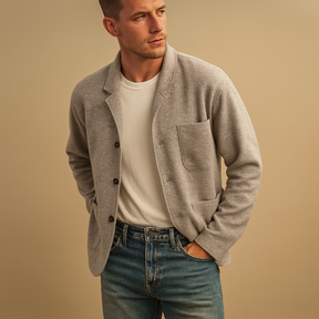 Warme heren jas met thermische voering en meerdere functionele zakken. Comfortabel en stijlvol voor herfst, winter, casual en formele gelegenheden.
