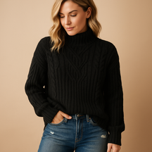 Zacht gebreide trui voor dames met lange mouwen, klassieke pasvorm en stijlvolle kleurencombinaties voor elke gelegenheid.