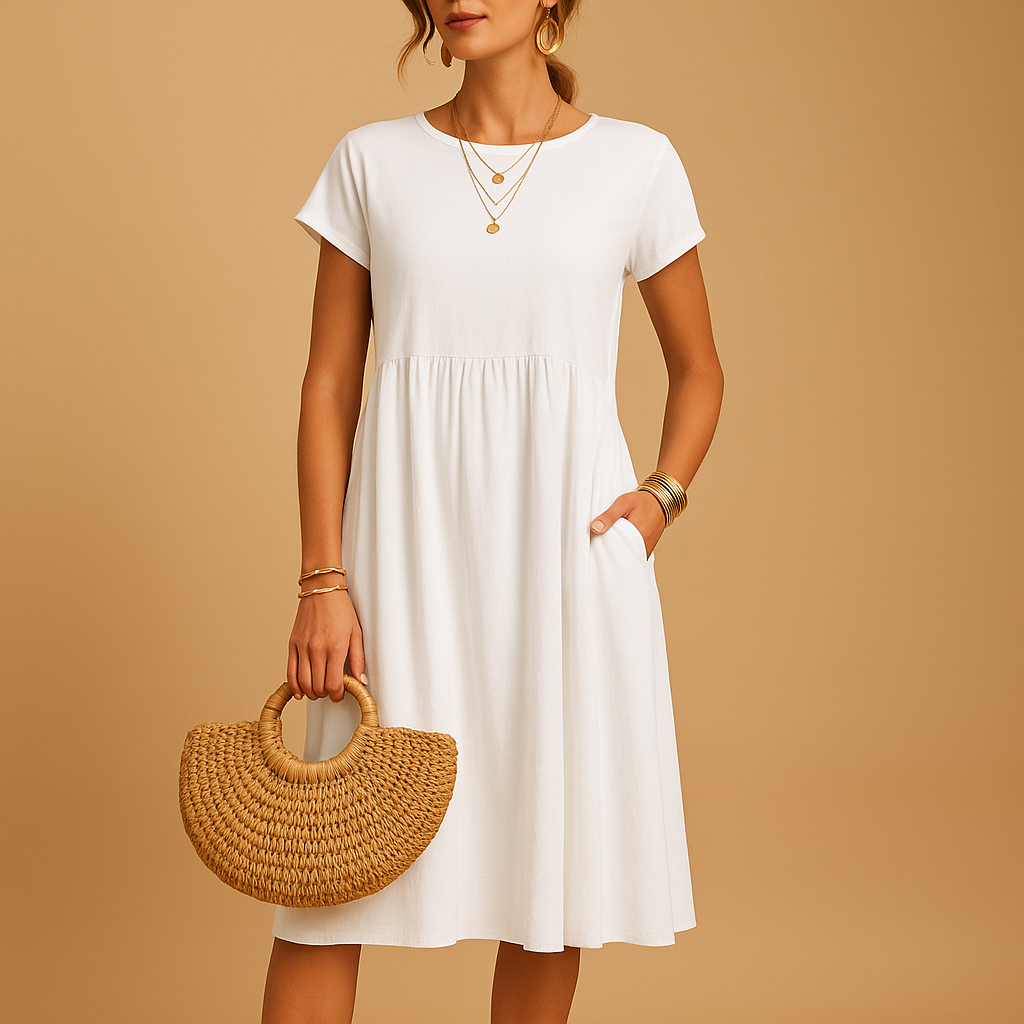 Luchtige zomerjurk met elegante pasvorm voor dames | Yara