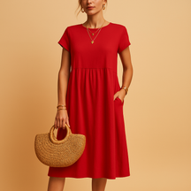 Luchtige zomerjurk met elegante pasvorm voor dames | Yara
