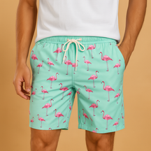 Zwemshort voor heren met sneldrogende stof, ideaal voor stranddagen en zomerse activiteiten.